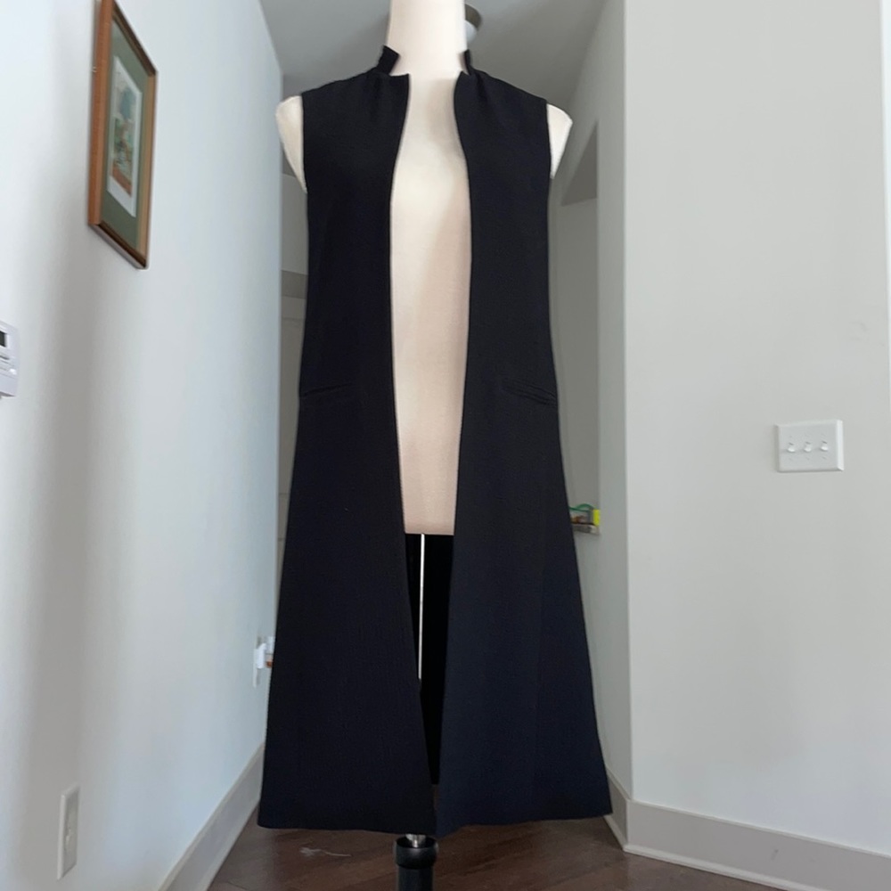Bebe Sleeveless Long Vest/Cardigan